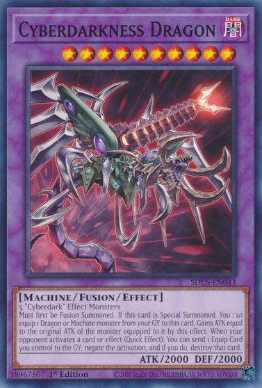 Cyberdarkness Dragon [SDCS-EN043] Common Yu-Gi-Oh!