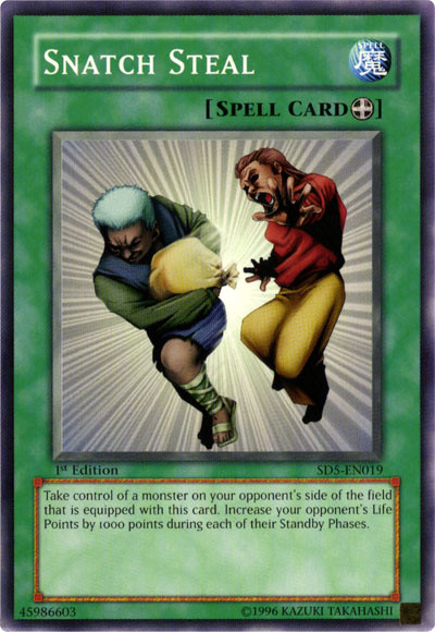 Snatch Steal [SD5-EN019] Common Yu-Gi-Oh!