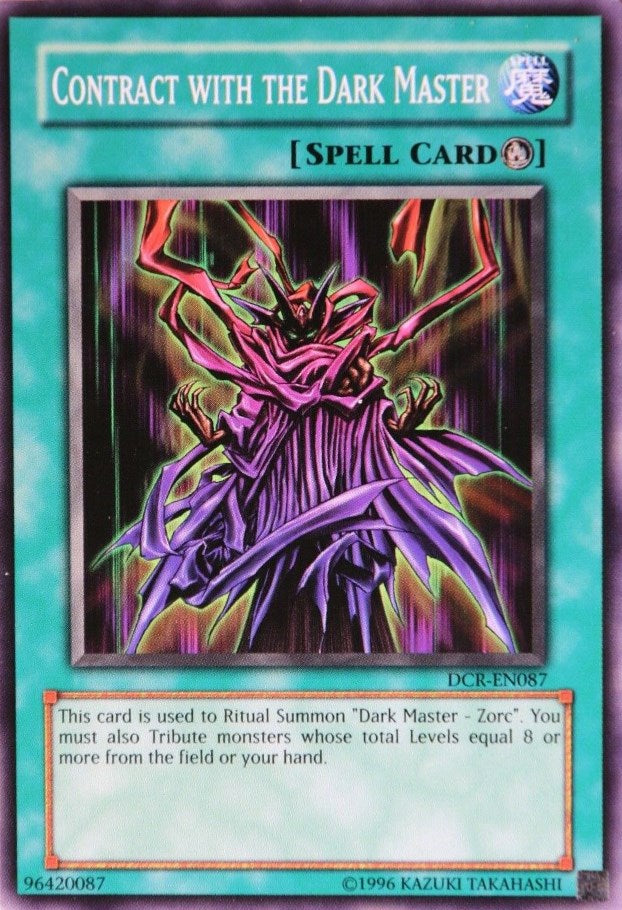 Contract with the Dark Master [DCR-EN087] Common Yu-Gi-Oh!