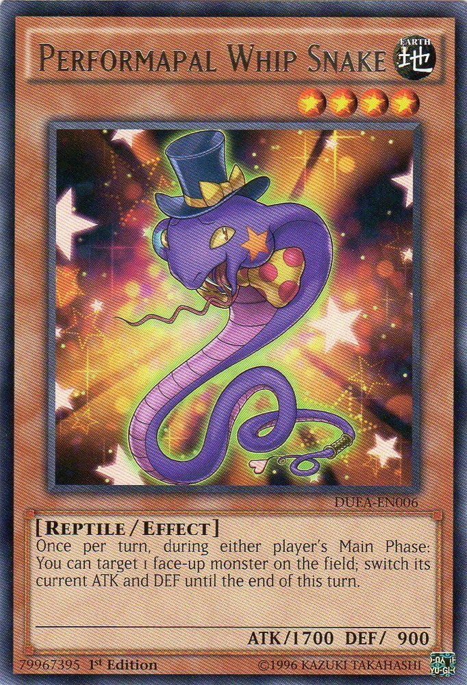Performapal Whip Snake [DUEA-EN006] Rare Yu-Gi-Oh!