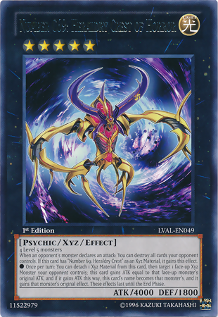 Number C69: Heraldry Crest of Horror [LVAL-EN049] Rare Yu-Gi-Oh!