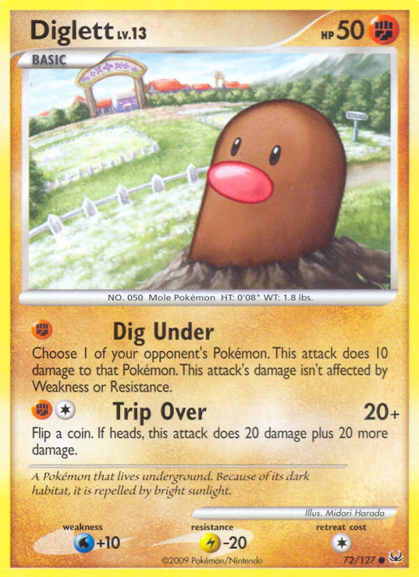 Diglett (72/127) [Platinum: Base Set] Pokémon