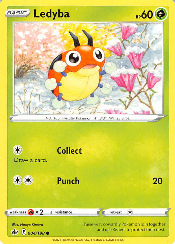 Ledyba (004/198) [Sword & Shield: Chilling Reign] Pokémon