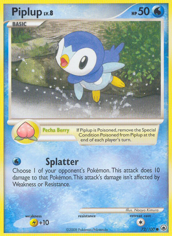 Piplup (72/100) [Diamond & Pearl: Majestic Dawn] Pokémon