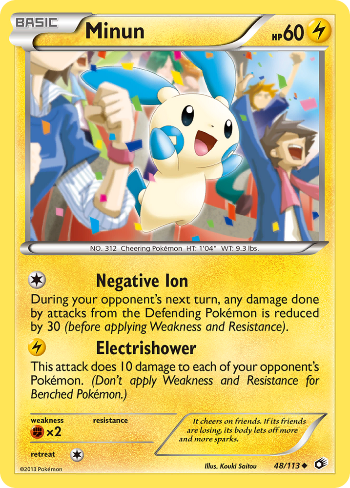 Minun (48/113) [Black & White: Legendary Treasures] Pokémon