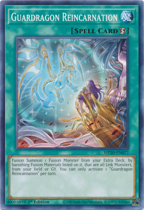 Guardragon Reincarnation [MP20-EN077] Common Yu-Gi-Oh!