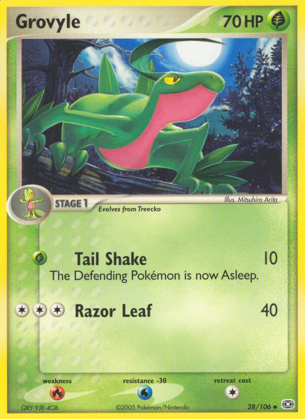 Grovyle (28/106) [EX: Emerald] Pokémon