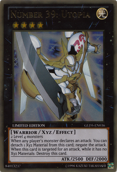 Number 39: Utopia [GLD5-EN036] Gold Rare Yu-Gi-Oh!