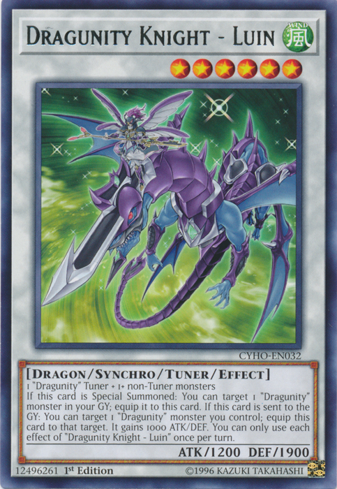 Dragunity Knight - Luin [CYHO-EN032] Rare Yu-Gi-Oh!
