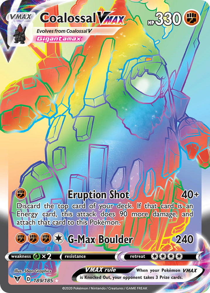 Coalossal VMAX (189/185) [Sword & Shield: Vivid Voltage] Pokémon