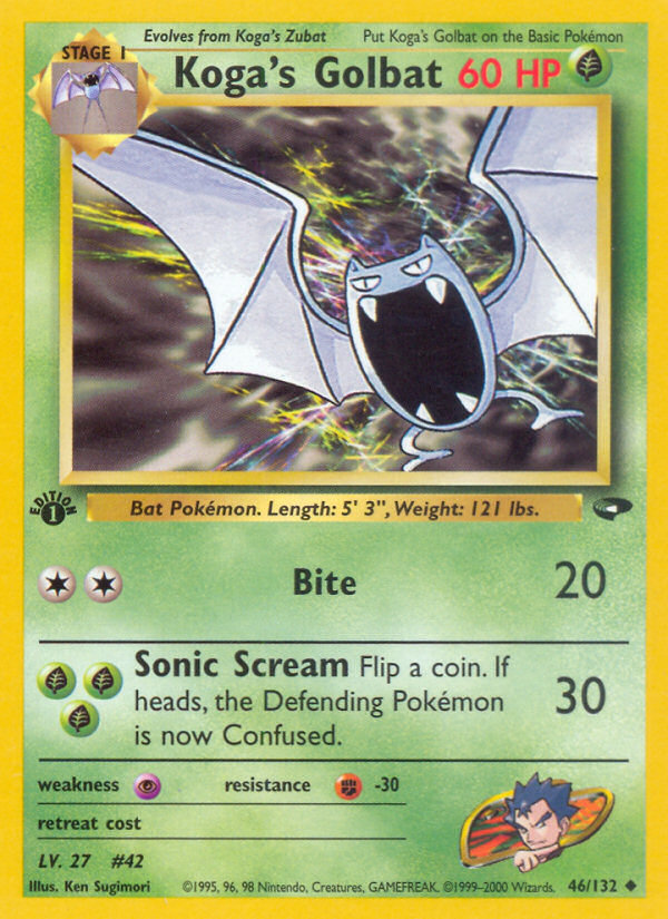 Koga's Golbat (46/132) [Gym Challenge 1st Edition] Pokémon