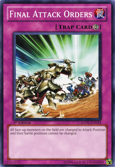 Final Attack Orders [SDDL-EN034] Common Yu-Gi-Oh!