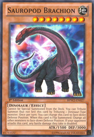 Sauropod Brachion [BPW2-EN027] Common Yu-Gi-Oh!