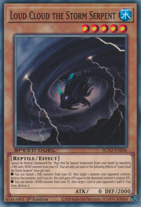Loud Cloud the Storm Serpent [SGX2-ENE06] Common Yu-Gi-Oh!