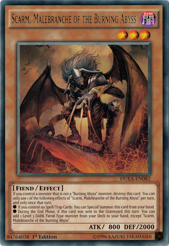 Scarm, Malebranche of the Burning Abyss [DUEA-EN082] Rare Yu-Gi-Oh!