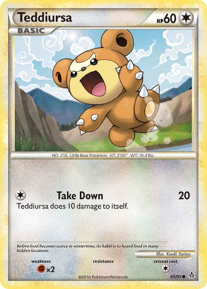 Teddiursa (65/95) [HeartGold & SoulSilver: Unleashed] Pokémon