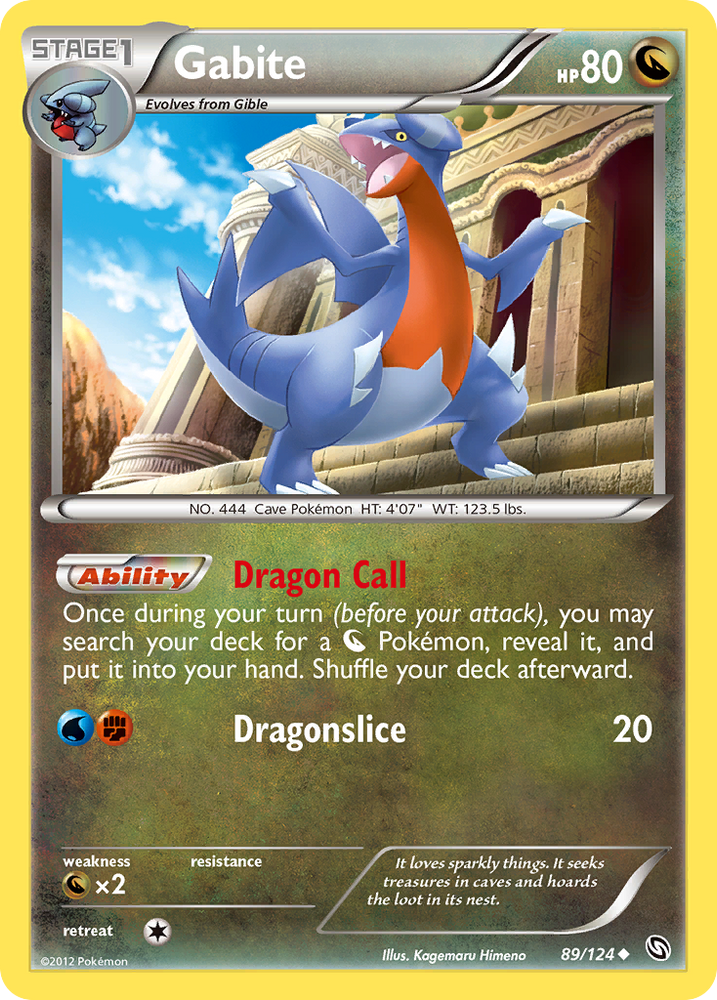 Gabite (89/124) [Black & White: Dragons Exalted] Pokémon