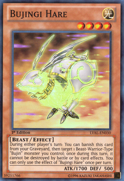 Bujingi Hare [LVAL-EN030] Super Rare Yu-Gi-Oh!
