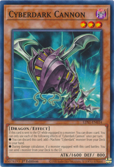 Cyberdark Cannon [LDS1-EN034] Common Yu-Gi-Oh!