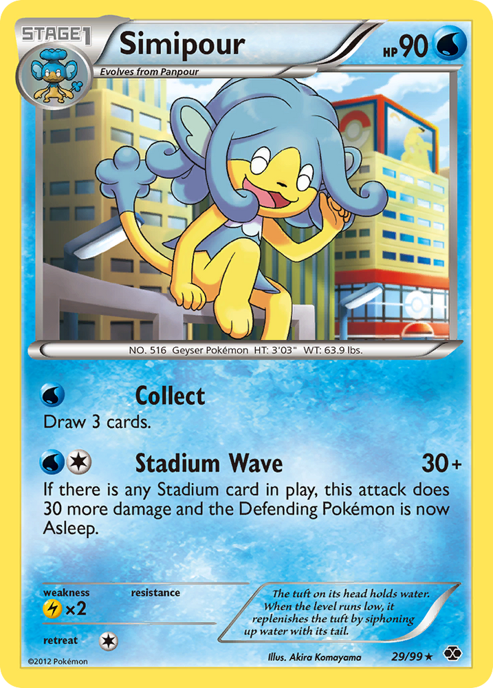 Simipour (29/99) [Black & White: Next Destinies] Pokémon
