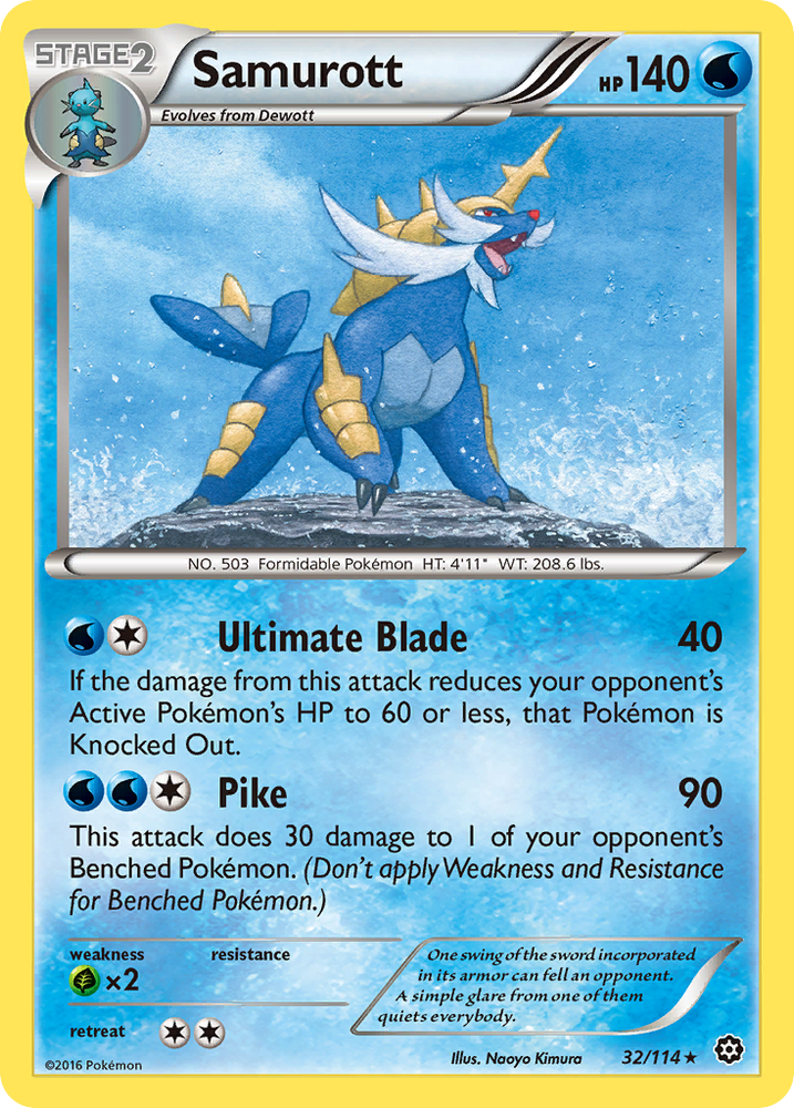 Samurott (32/114) [XY: Steam Siege] Pokémon