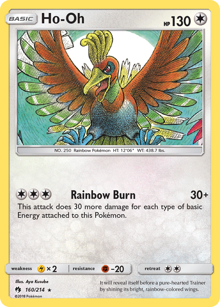 Ho-Oh (160/214) [Sun & Moon: Lost Thunder] Pokémon