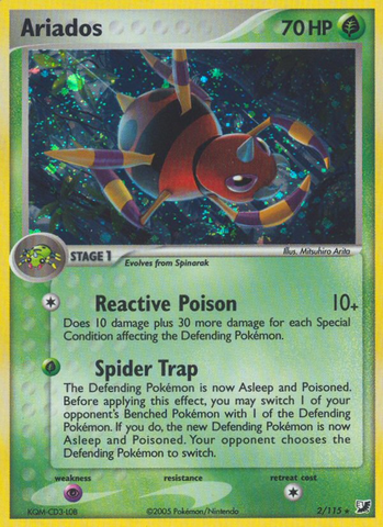 Ariados (2/115) [EX: Unseen Forces] Pokémon