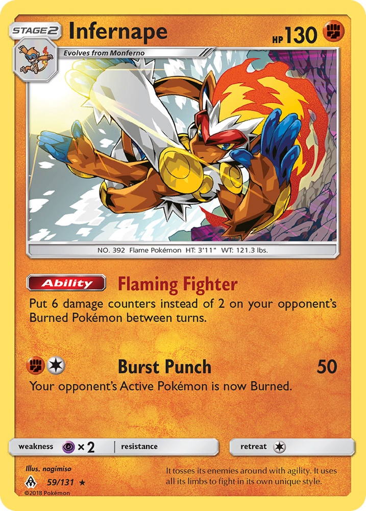 Infernape (59/131) [Sun & Moon: Forbidden Light] Pokémon