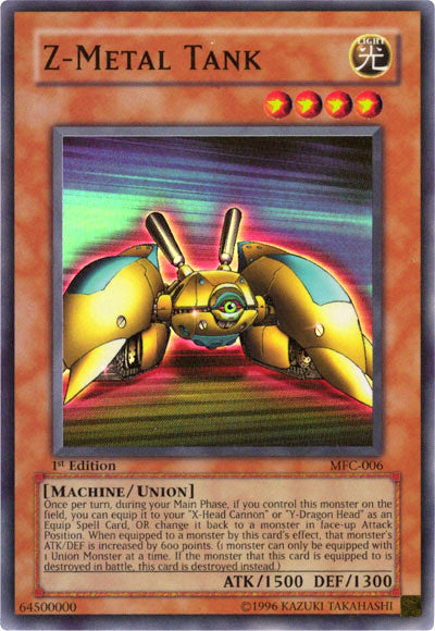 Z-Metal Tank [MFC-006] Super Rare Yu-Gi-Oh!