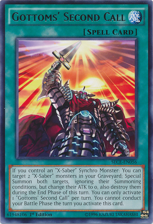 Gottoms' Second Call [SECE-EN056] Rare Yu-Gi-Oh!