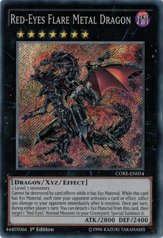 Red-Eyes Flare Metal Dragon [CORE-EN054] Secret Rare Yu-Gi-Oh!