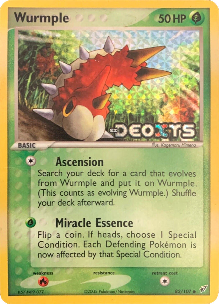 Wurmple (82/107) (Stamped) [EX: Deoxys] Pokémon