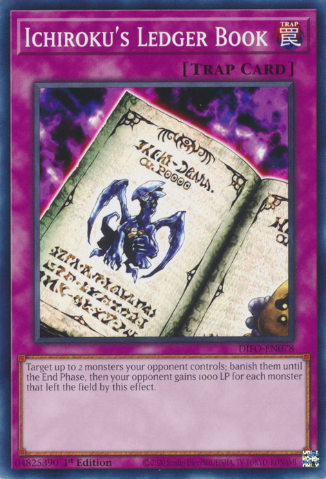 Ichiroku's Ledger Book [DIFO-EN078] Common Yu-Gi-Oh!