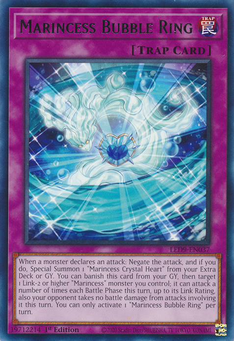 Marincess Bubble Ring [LED9-EN037] Rare Yu-Gi-Oh!