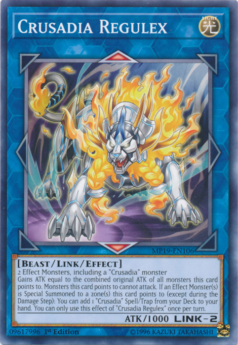 Crusadia Regulex [MP19-EN106] Common Yu-Gi-Oh!