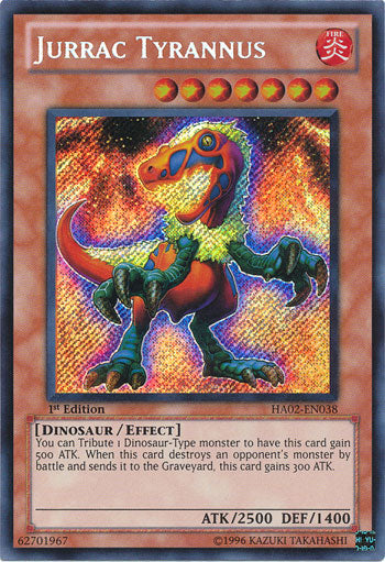 Jurrac Tyrannus [HA02-EN038] Secret Rare Yu-Gi-Oh!