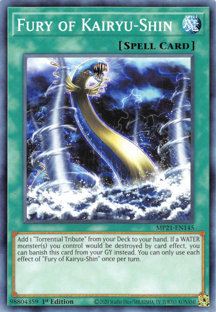 Fury of Kairyu-Shin [MP21-EN145] Common Yu-Gi-Oh!