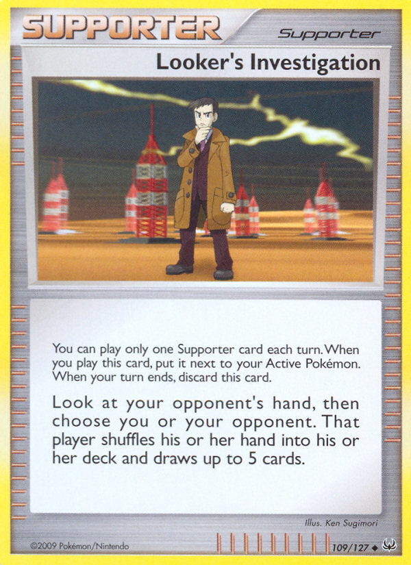 Looker's Investigation (109/127) [Platinum: Base Set] Pokémon
