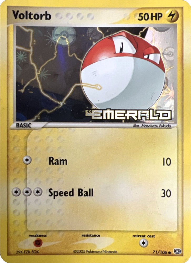 Voltorb (71/106) (Stamped) [EX: Emerald] Pokémon