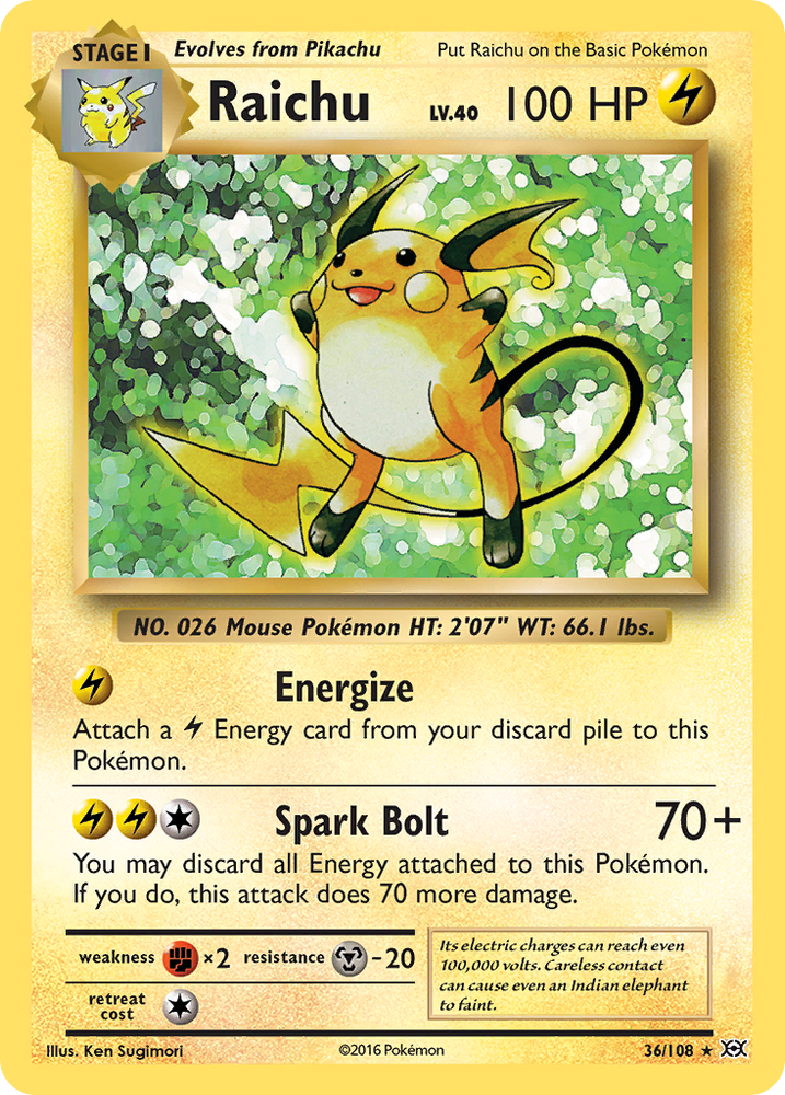 Raichu (36/108) [XY: Evolutions] Pokémon