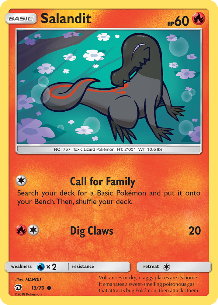 Salandit (13/70) [Sun & Moon: Dragon Majesty] Pokémon