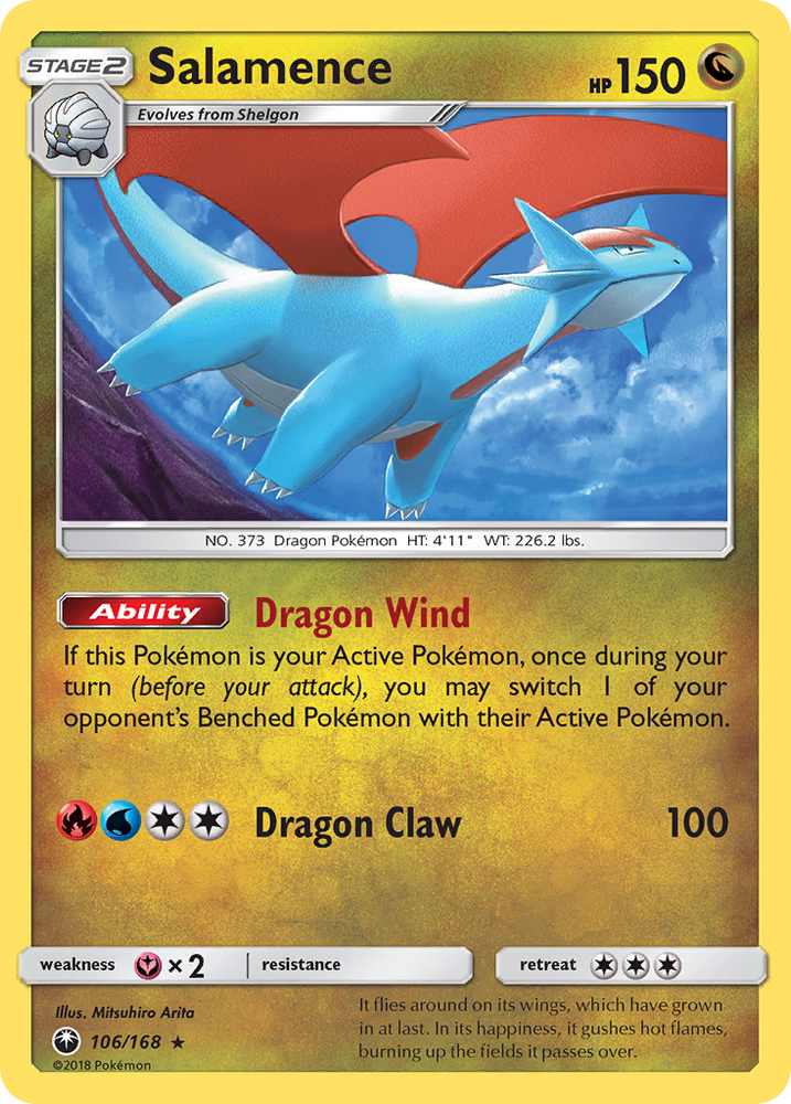 Salamence (106/168) [Sun & Moon: Celestial Storm] Pokémon