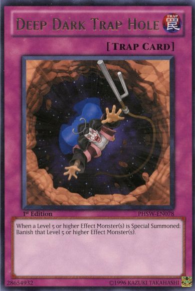 Deep Dark Trap Hole [PHSW-EN078] Rare Yu-Gi-Oh!