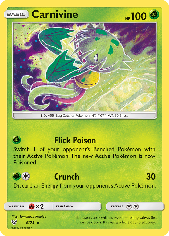 Carnivine (6/73) [Sun & Moon: Shining Legends] Pokémon