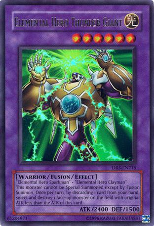 Elemental Hero Thunder Giant [DR3-EN216] Ultra Rare Yu-Gi-Oh!