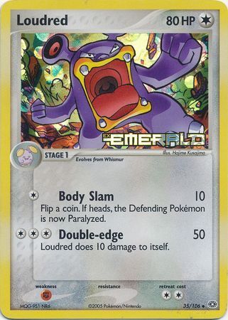 Loudred (35/106) (Stamped) [EX: Emerald] Pokémon