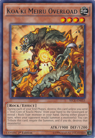 Koa'ki Meiru Overload [SECE-EN033] Rare - Yugioh Cards For Your TCG Needs!