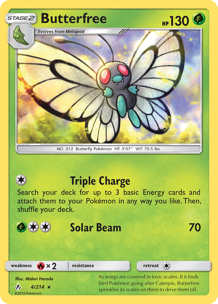 Butterfree (4/214) [Sun & Moon: Unbroken Bonds] Pokémon