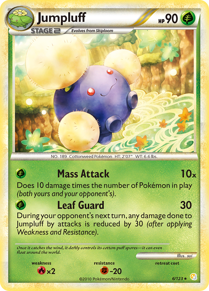 Jumpluff (6/123) [HeartGold & SoulSilver: Base Set] Pokémon