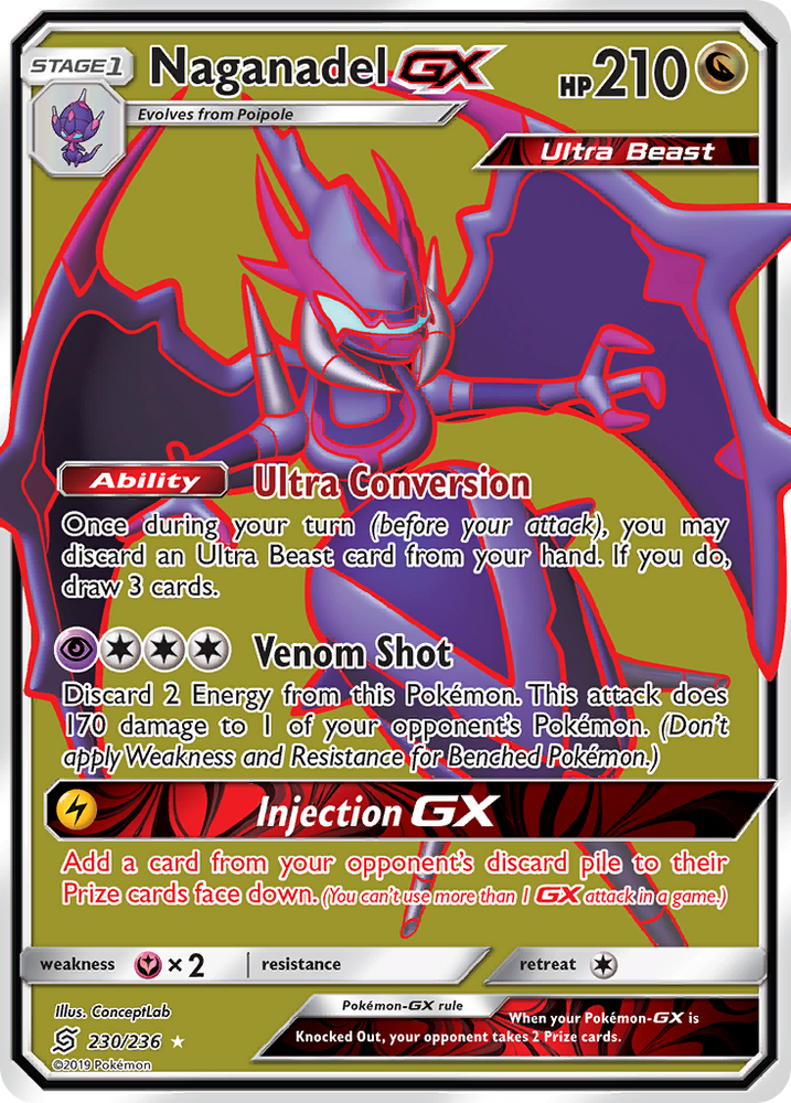 Naganadel GX (230/236) [Sun & Moon: Unified Minds] Pokémon
